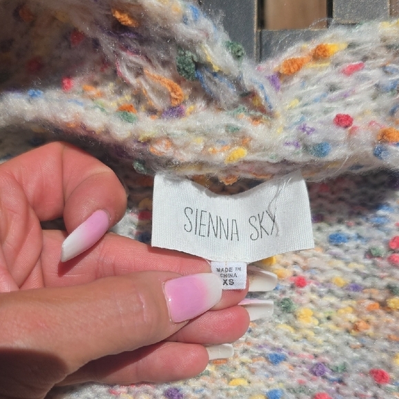 Sienna Sky Speckled Cardigan Sweater - Picture 3 of 5